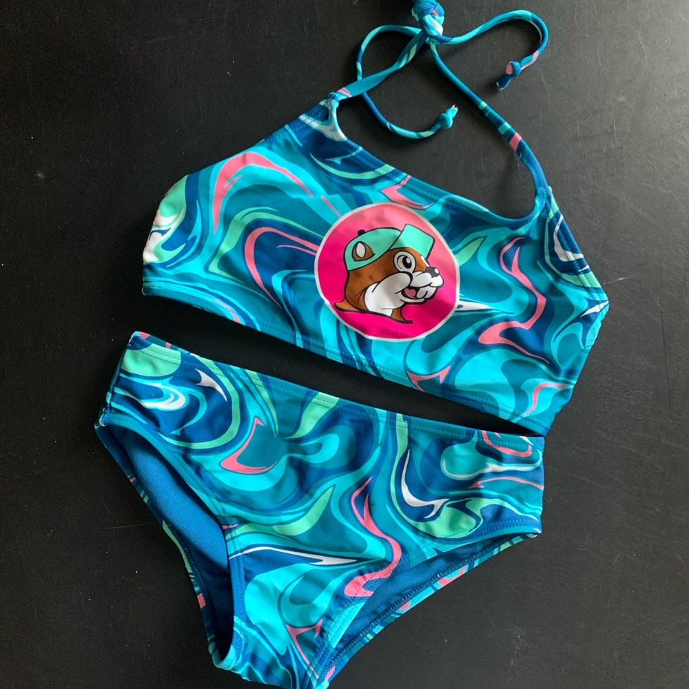 Bucees girls YL 2 piece swimsuit